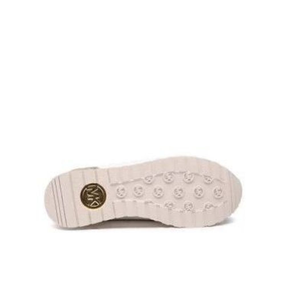 Michael Kors Dash Knit Trainer NIB Tennis Shoe Sneaker Gold White Size 9 - Picture 6 of 10